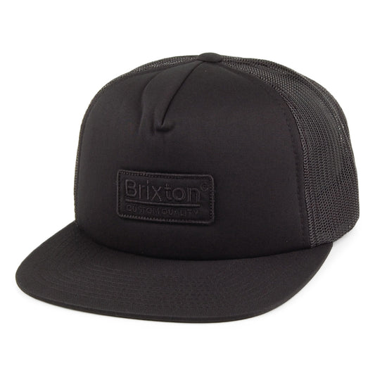 Brixton Hats Palmer Mesh Tonal Trucker Cap - Black