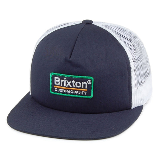 Brixton Hats Palmer MP Mesh Trucker Cap - Blue-White