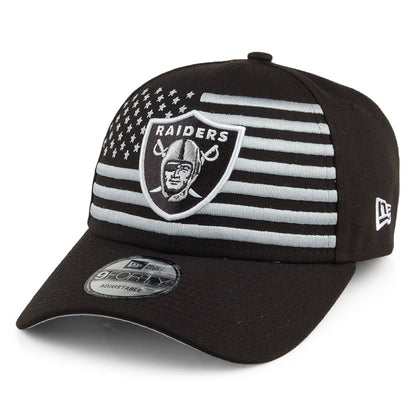New Era 9FORTY Las Vegas Raiders Baseball Cap - NFL Draft - Black-Grey