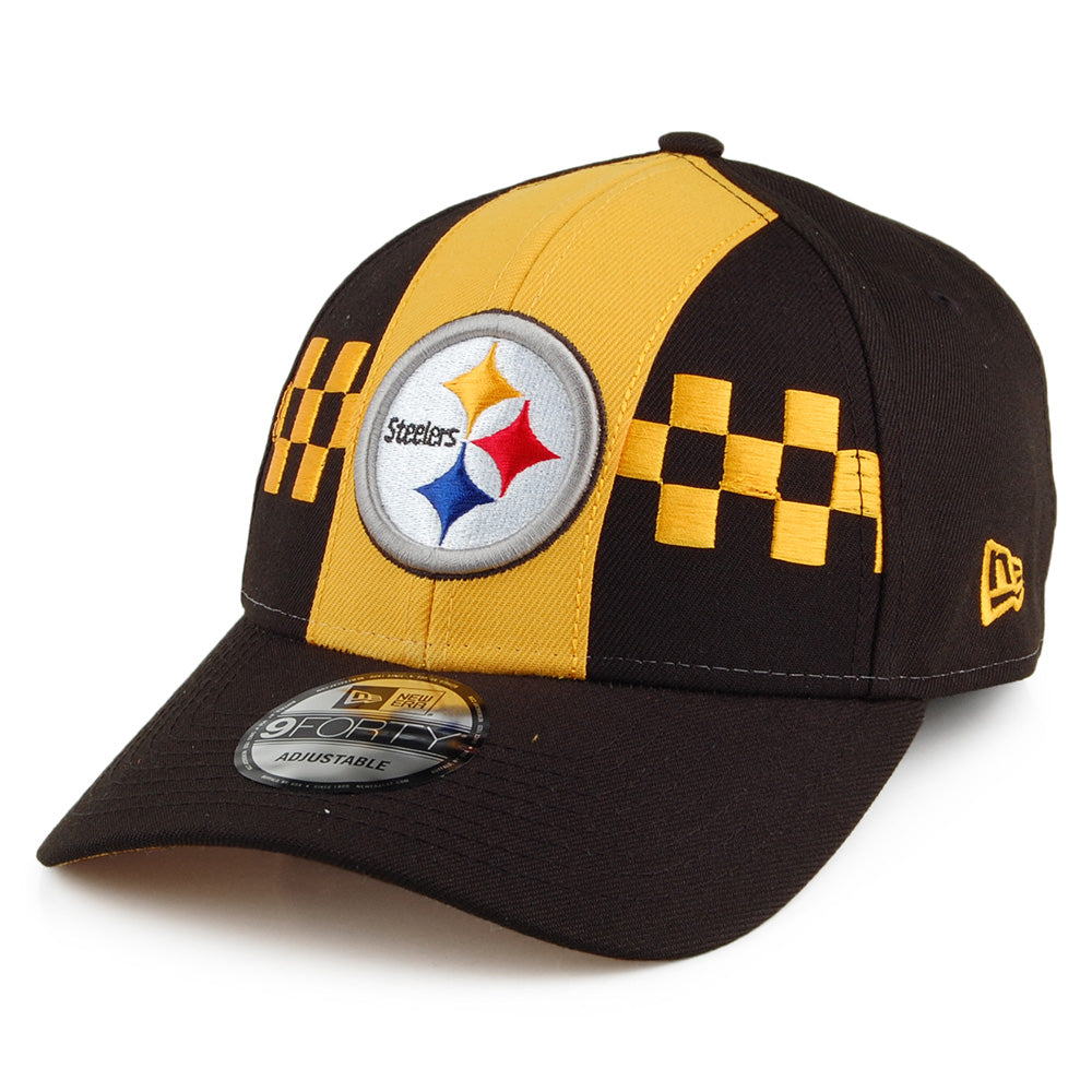 New Era 9FORTY Pittsburgh Steelers Baseball Cap - NFL Draft - Black-Yellow