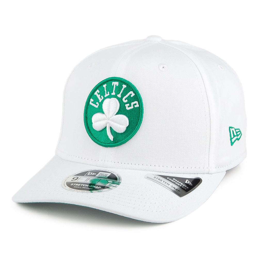 New Era 9FIFTY Boston Celtics Snapback Cap - Stretch Snap - White