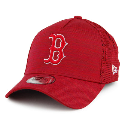 New Era 9FORTY Boston Red Sox A-Frame Baseball Cap - Engineered Fit - Red Mix