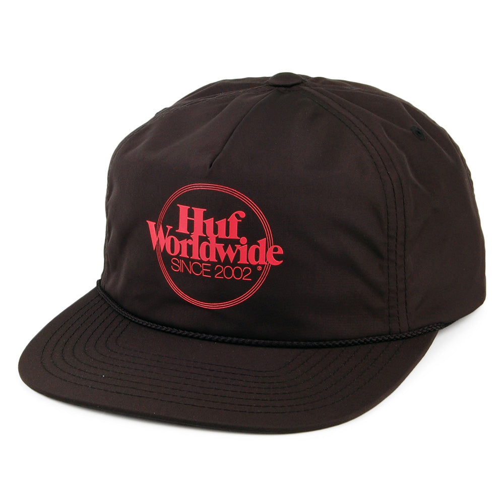 HUF Issue Zip Back Baseball Cap - Black