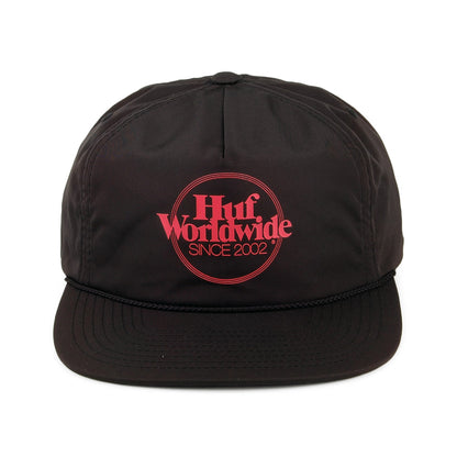 HUF Issue Zip Back Baseball Cap - Black
