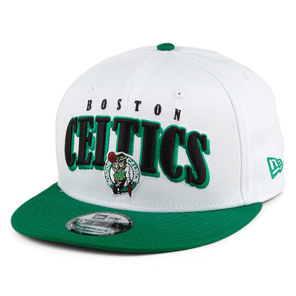 New Era 9FIFTY Boston Celtics Snapback Cap - Retro NBA - White-Green