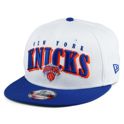 New Era 9FIFTY New York Knicks Snapback Cap - Retro NBA - White-Blue
