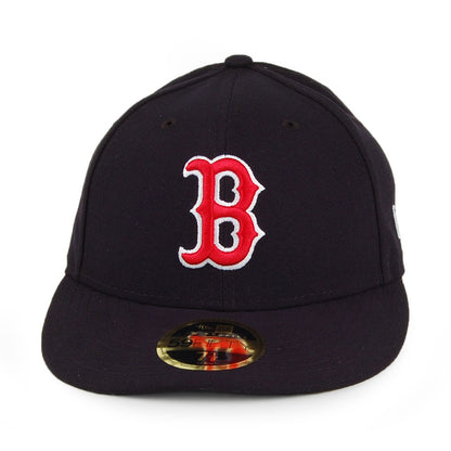 New Era 59FIFTY Boston Red Sox Low Profile Baseball Cap - MLB On Field AC Perf - Navy