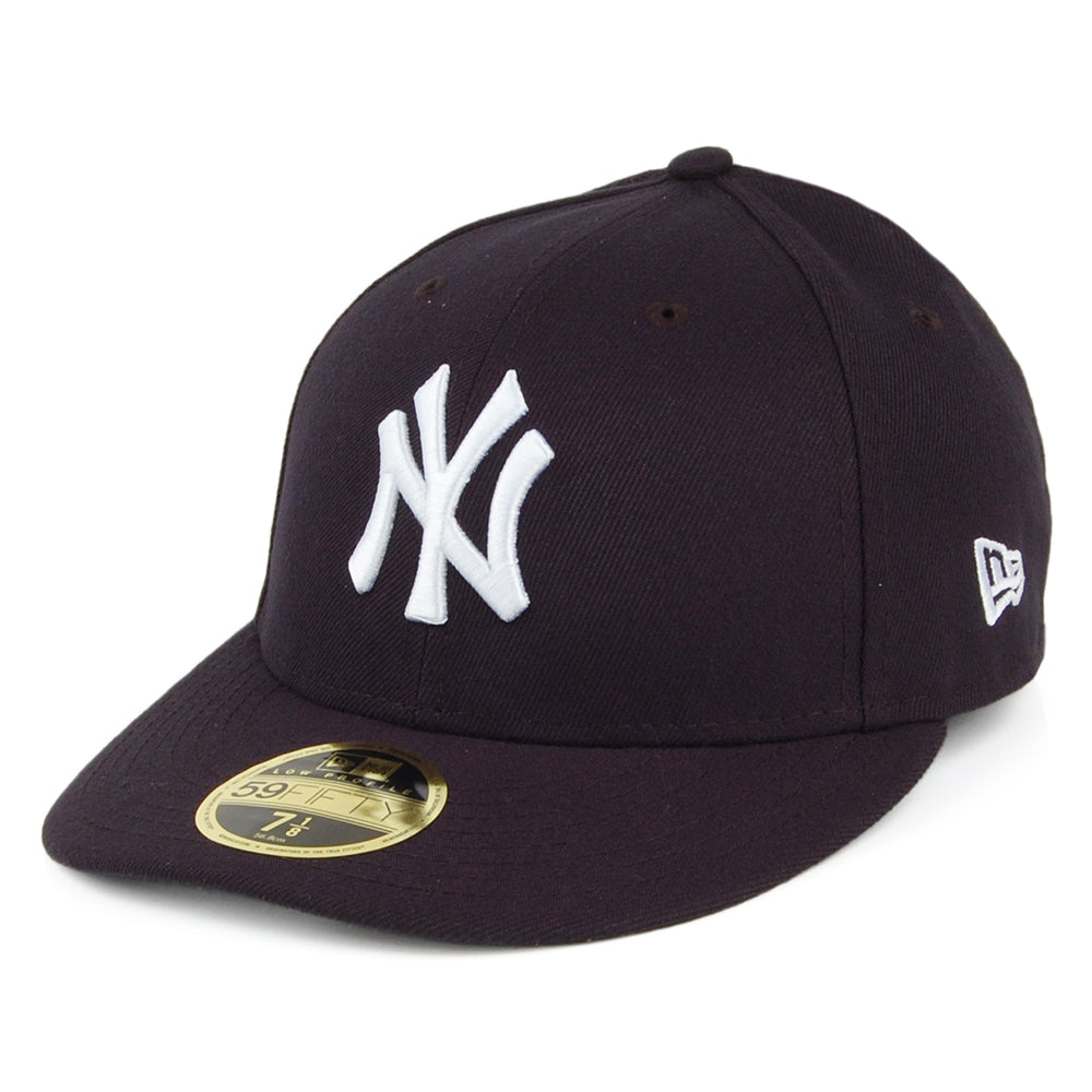 New Era 59FIFTY New York Yankees Low Pro Baseball Cap - MLB On Field AC Perf - Navy Blue