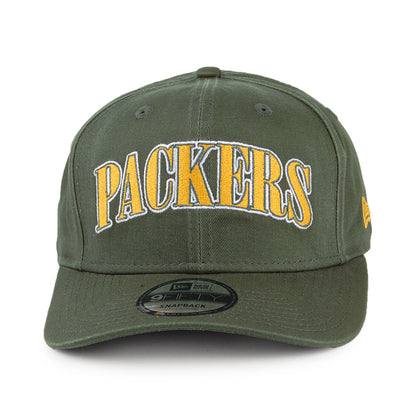 New Era 9FIFTY Green Bay Packers Snapback Cap - NFL Pre-Curved - Green