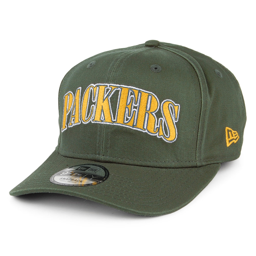 New Era 9FIFTY Green Bay Packers Snapback Cap - NFL Pre-Curved - Green