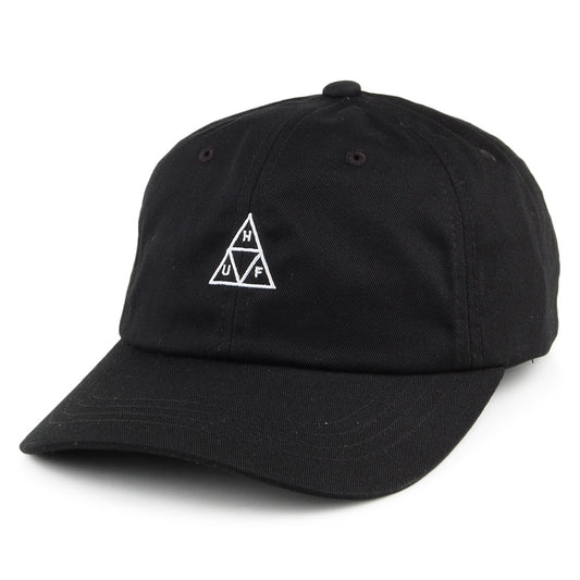 HUF Mini Triple Triangle Curved Visor Baseball Cap - Black