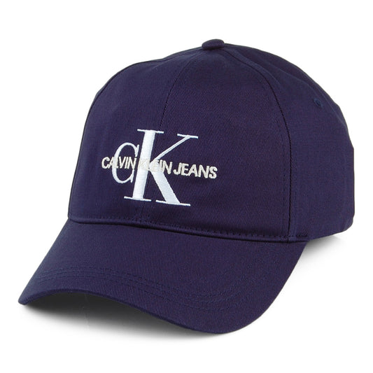 Calvin Klein Hats J Monogram Baseball Cap - Navy Blue