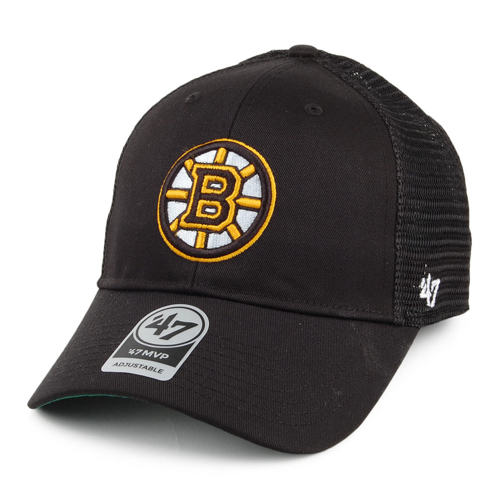 47 Brand Boston Bruins Trucker Cap - NHL Branson MVP - Black