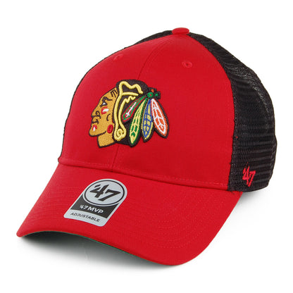 47 Brand Chicago Blackhawks NHL Trucker Cap - Branson MVP - Red