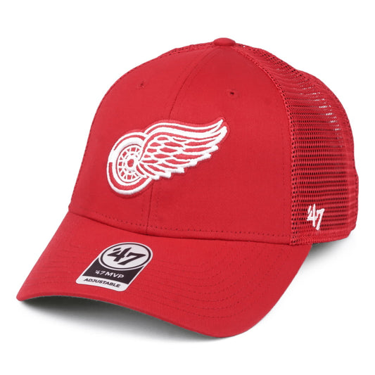 47 Brand Detroit Red Wings Trucker Cap - NHL Branson MVP - Red