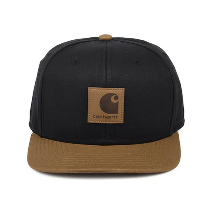 Carhartt WIP Hats Bi-Coloured Logo Snapback Cap - Black-Brown