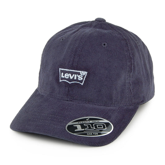 Levi's Hats Batwing Cord Flexfit Baseball Cap - Navy Blue