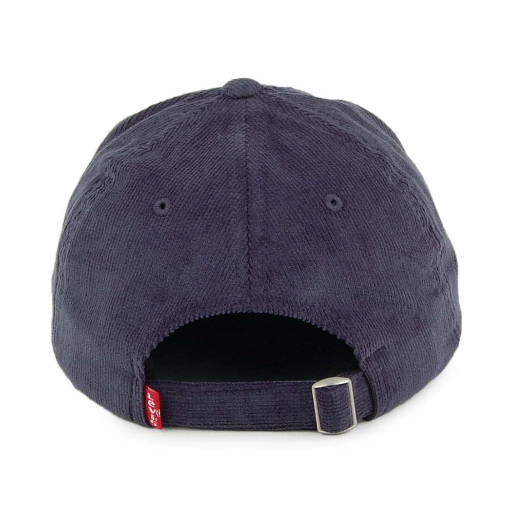 Levi's Hats Batwing Cord Flexfit Baseball Cap - Navy Blue