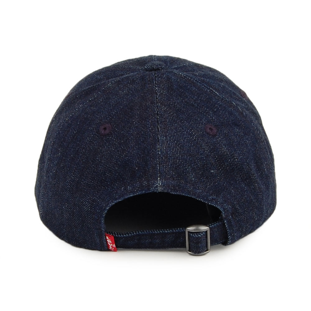 Levi's Hats Mid Batwing Denim Baseball Cap - Dark Blue