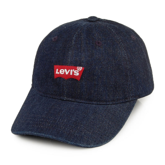 Levi's Hats Mid Batwing Denim Baseball Cap - Dark Blue