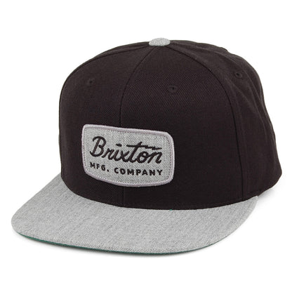 Brixton Hats Jolt Snapback Cap - Black-Grey