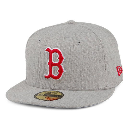 New Era 59FIFTY Boston Red Sox Baseball Cap - MLB Heather Gray Series - Heather Grey