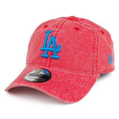 New Era 9TWENTY L.A. Dodgers Baseball Cap - Washed MLB - Red-Blue