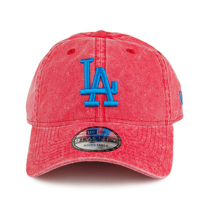 New Era 9TWENTY L.A. Dodgers Baseball Cap - Washed MLB - Red-Blue