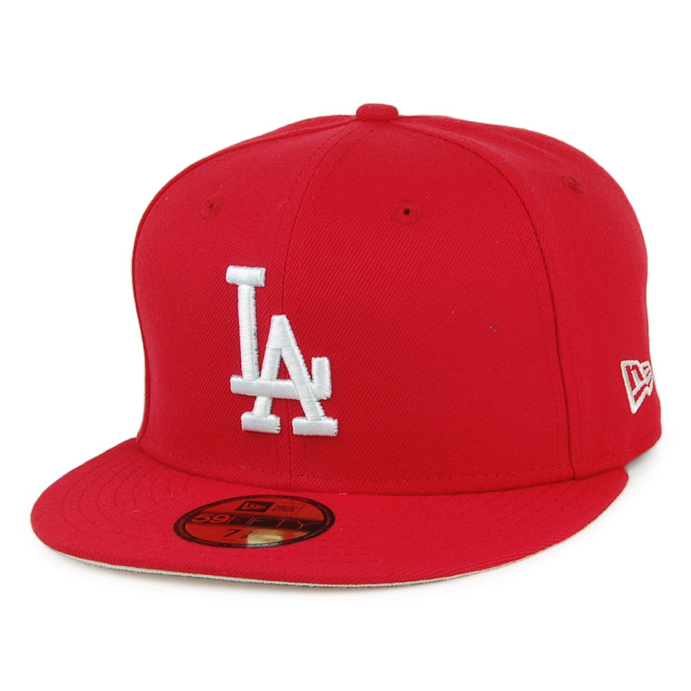 New Era 59FIFTY L.A. Dodgers Baseball Cap - MLB League Essential - Scarlet