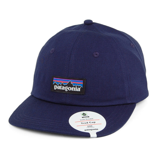 Patagonia Hats P-6 Label Organic Cotton Canvas LoPro Trad Baseball Cap - Navy Blue