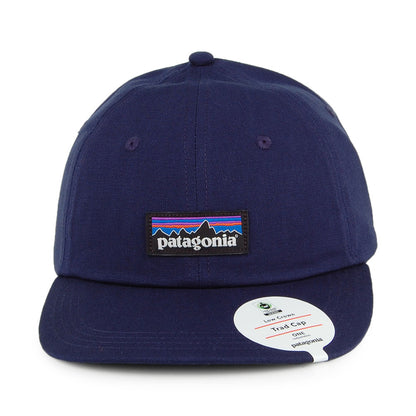 Patagonia Hats P-6 Label Organic Cotton Canvas LoPro Trad Baseball Cap - Navy Blue