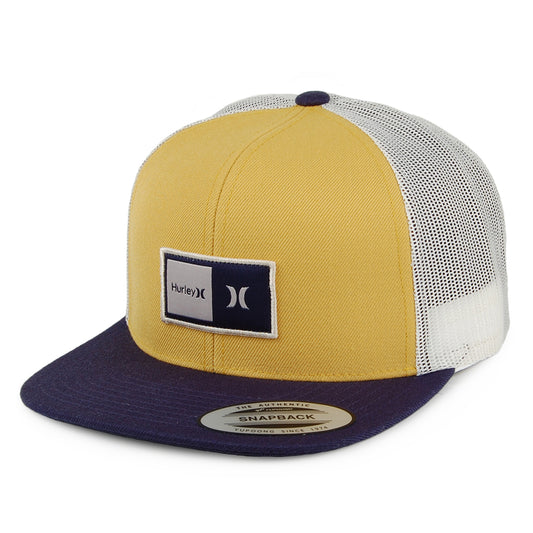 Hurley Hats Natural Trucker Cap - Mustard-Black