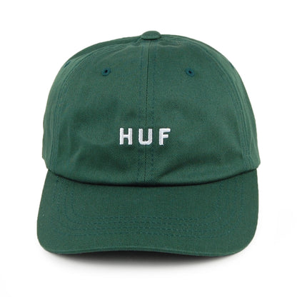 HUF Original Logo Cotton Curved Brim Baseball Cap - Green