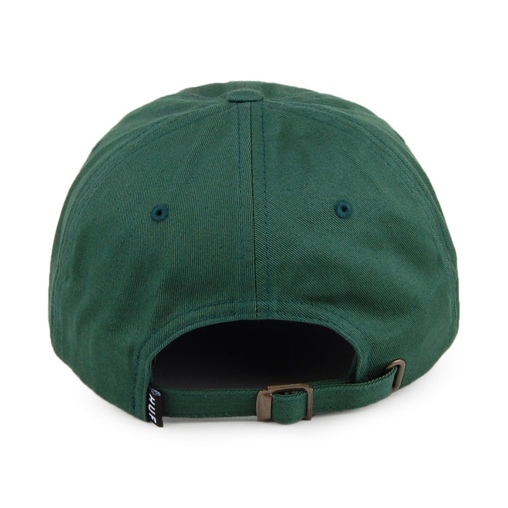 HUF Original Logo Cotton Curved Brim Baseball Cap - Green
