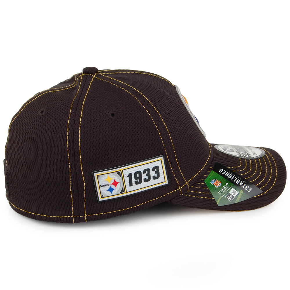 New Era 39THIRTY Pittsburgh Steelers Baseball Cap - NFL Onfield Road - Black