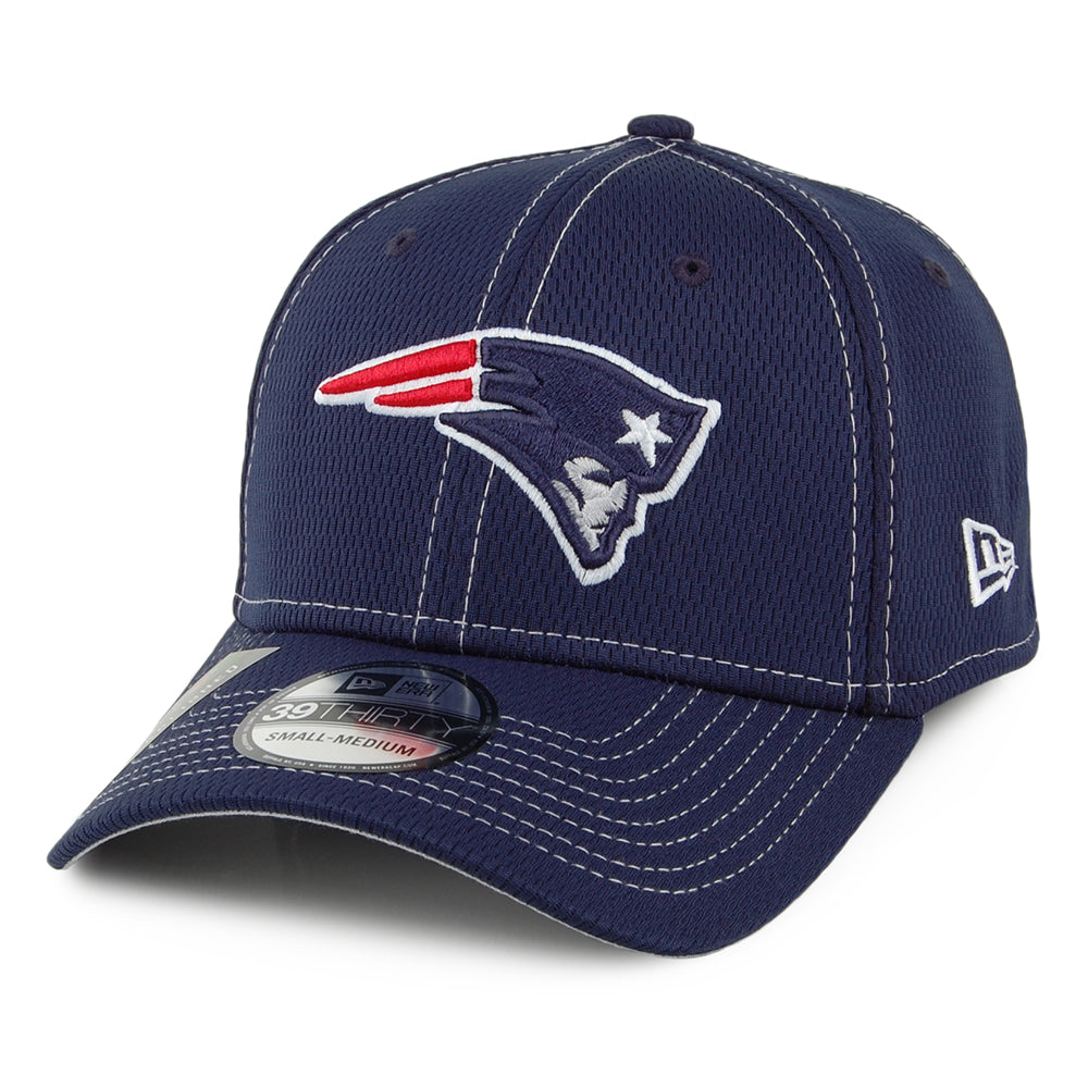 New Era 39THIRTY New England Patriots Baseball Cap - NFL Onfield Road - Navy Blue