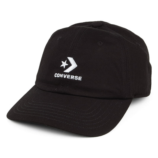Converse Lock Up Cotton Baseball Cap - Black