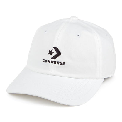 Converse Lock Up Cotton Baseball Cap - White