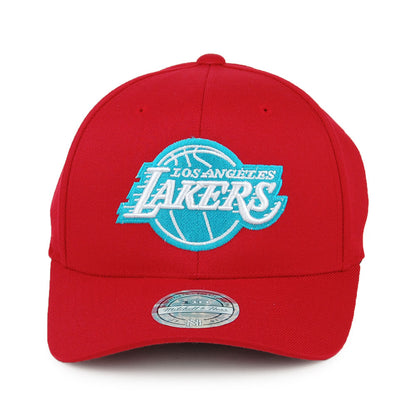 Mitchell & Ness L.A. Lakers Snapback Cap - Red/Teal - Red