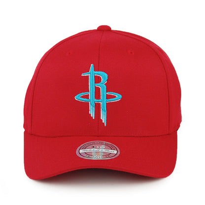 Mitchell & Ness Houston Rockets Snapback Cap - Red/Teal - Red