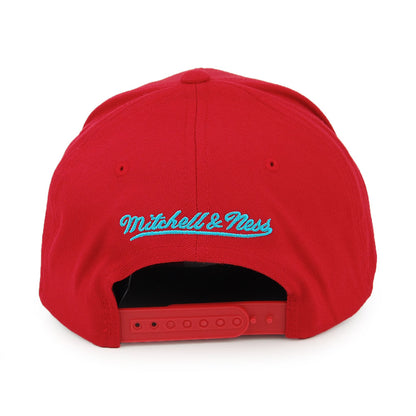 Mitchell & Ness Houston Rockets Snapback Cap - Red/Teal - Red