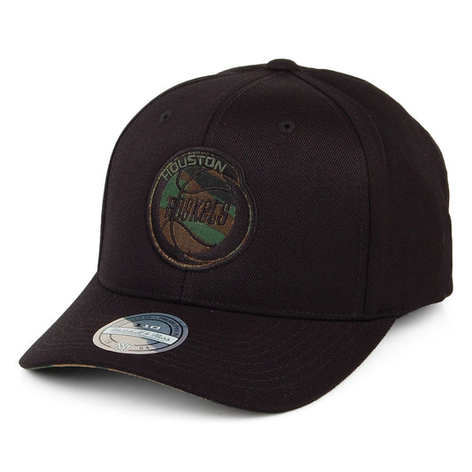 Mitchell & Ness Houston Rockets Snapback Cap - Camo Logo - Black