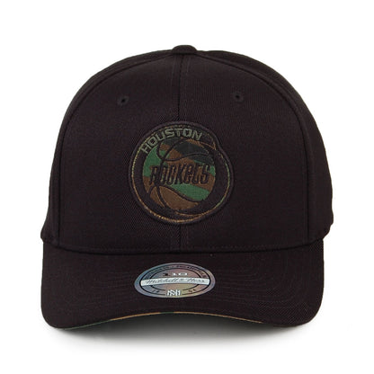 Mitchell & Ness Houston Rockets Snapback Cap - Camo Logo - Black