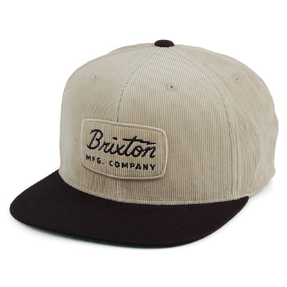 Brixton Hats Jolt Snapback Cap - Cream-Black