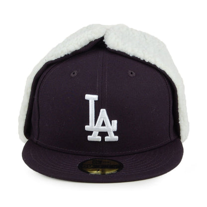 New Era 59FIFTY L.A. Dodgers Earflap Baseball Cap - MLB Dogear - Navy-White