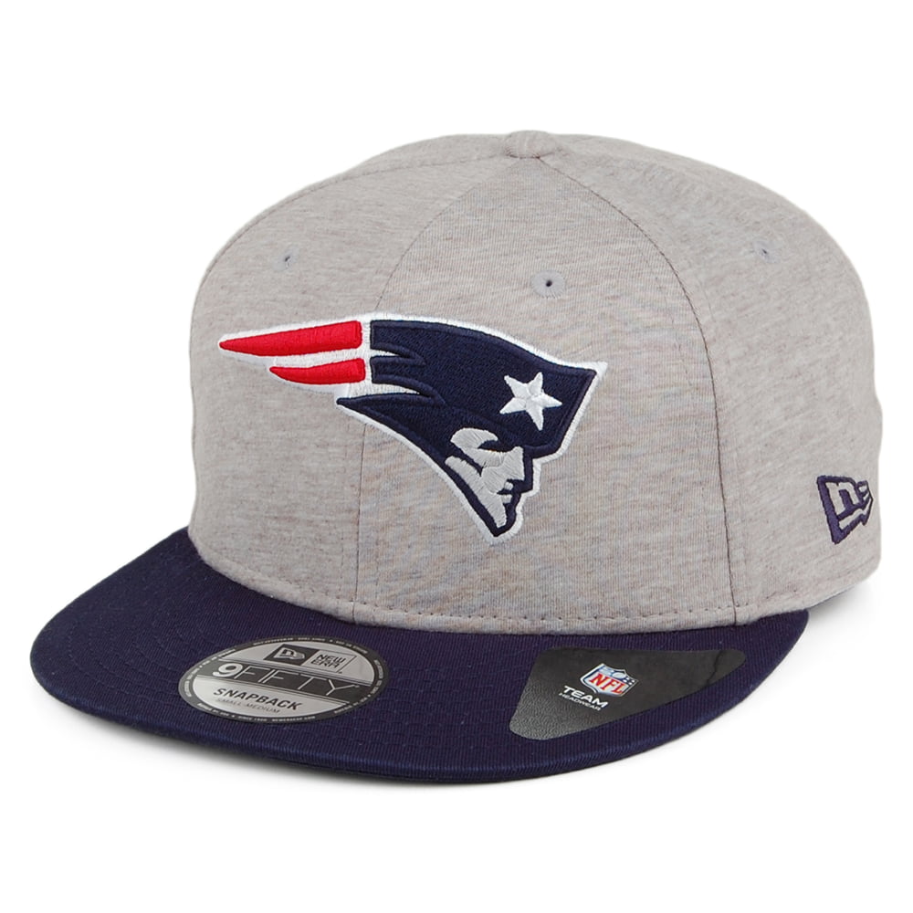 New Era 9FIFTY New England Patriots Snapback Cap - NFL Jersey Essential - Grey-Navy