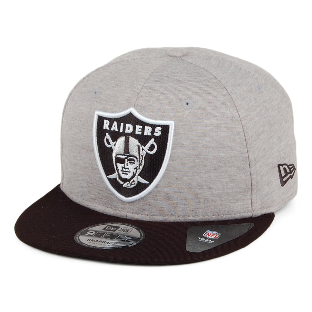 New Era 9FIFTY Oakland Raiders Snapback Cap - NFL Jersey Essential - Grey-Black