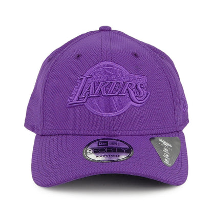 New Era 9FORTY L.A. Lakers Baseball Cap NBA Mono Team Colour - Purple