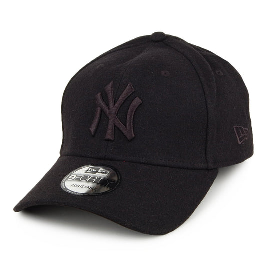 New Era 9FORTY New York Yankees Baseball Cap - MLB Melton - Black