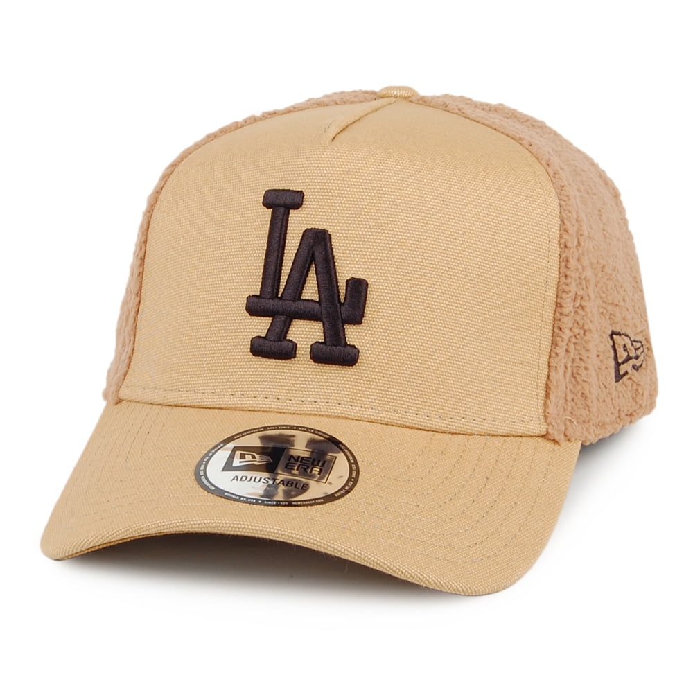 New Era L.A. Dodgers Trucker Cap - MLB Sherpa - Tan